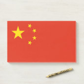 Notities met vlag van China Post-it® Notes (Op bureau)