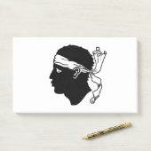 Notities met vlag van Corsica Post-it® Notes (Op bureau)