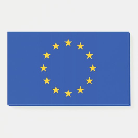 Notities met vlag van de Europese Unie Post-it® Notes (Voorkant)
