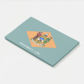 Notities met vlag van Delaware, Verenigde Staten Post-it® Notes (Schuin)