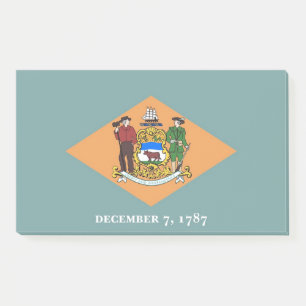 Notities met vlag van Delaware, Verenigde Staten Post-it® Notes