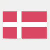 Notities met vlag van Denemarken Post-it® Notes (Voorkant)