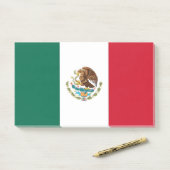 Notities met vlag van Mexico Post-it® Notes (Op bureau)