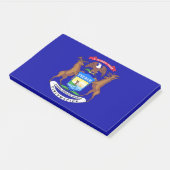 Notities met vlag van Michigan, Verenigde Staten Post-it® Notes (Schuin)