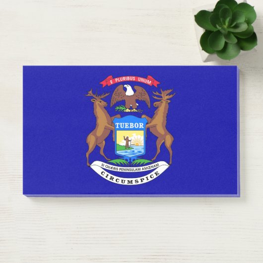 Notities met vlag van Michigan, Verenigde Staten Post-it® Notes (Kantoor)