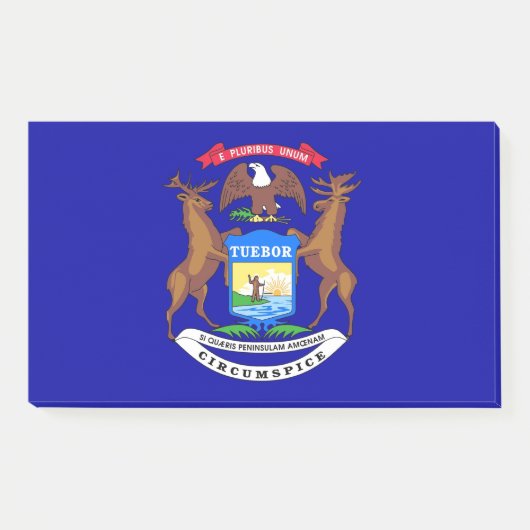 Notities met vlag van Michigan, Verenigde Staten Post-it® Notes (Voorkant)