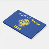 Notities met vlag van Oregon State, Verenigde Stat Post-it® Notes (Schuin)
