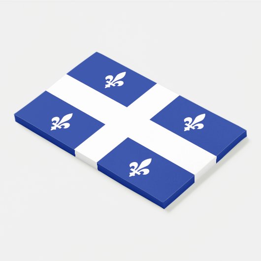 Notities met vlag van Quebec, Canada Post-it® Notes (Schuin)