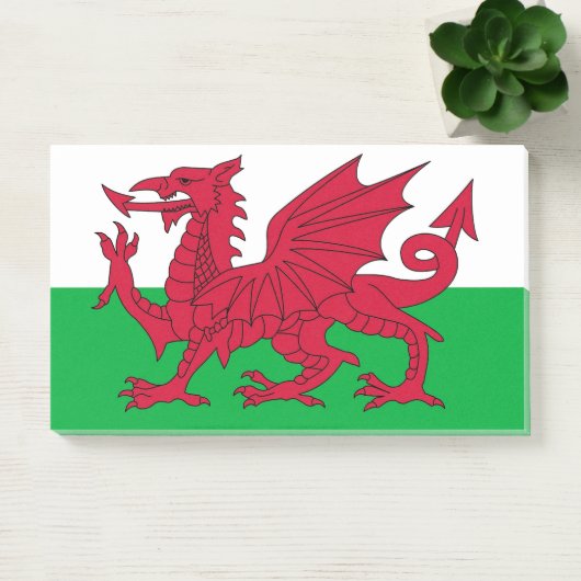 Notities met vlag van Wales, Verenigd Koninkrijk Post-it® Notes (Kantoor)