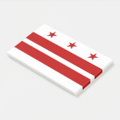 Notities met vlag van Washington DC, Verenigde Sta Post-it® Notes (Schuin)