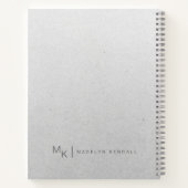Notities & Musings Chique Script Monogram Gradiënt Notitieboek (Achterkant)