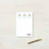 Notities Olifant, Wolken Bloem Post-it® Notes (Op bureau)