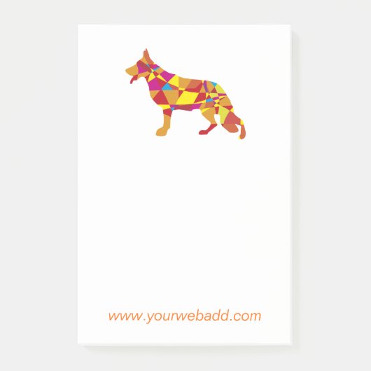 Notities over Duitse Herdershond Post-it® Notes (Voorkant)