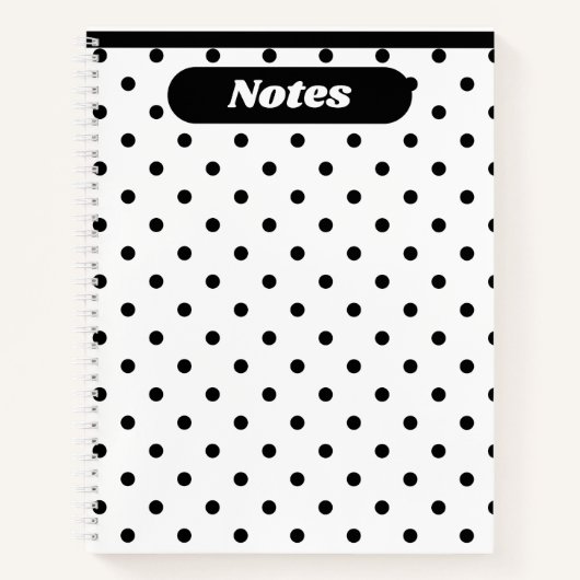 Notities - Polka Dots - Softcover Notitieboek (Voorkant)