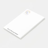 Notities Regenboog Eenhoorn Kleurrijk  Post-it® Notes (Schuin)