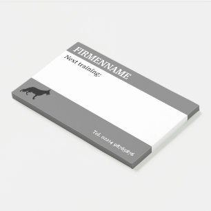 Notities voor afspraken met herdershond post-it® notes