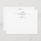 Notities voor het paar bruiloft advies 1 Kaart (Voorkant / Achterkant)