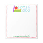 Notities voor School Notitieblok (Voorkant)