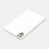 Notities Vrouwelijke Vrachtwagenchauffeur Post-it® Notes (Schuin)