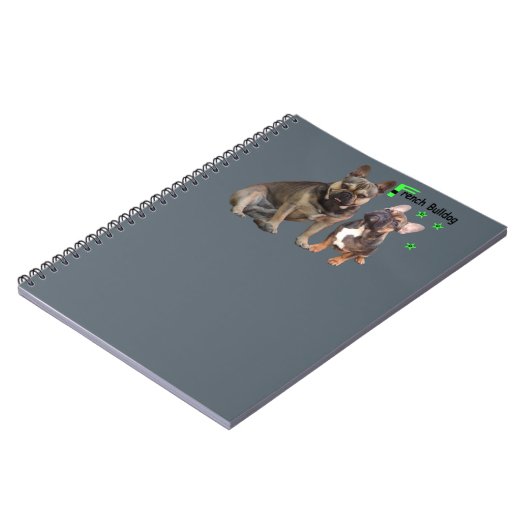 Notizblock französische Bulldoggen Notitieboek (Linkerzijde)