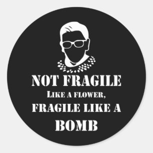 Notoire RBG: Een symbool van afscheiding en sterkt Ronde Sticker
