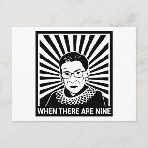 Notorieuze RBG - Als er negen zijn Briefkaart