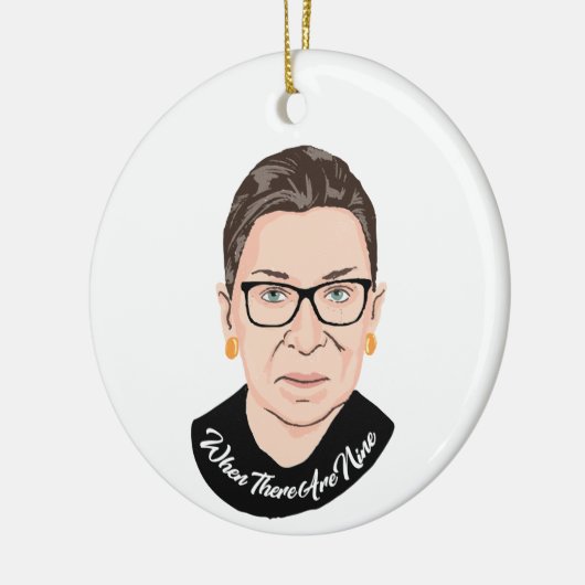 Notorieuze RBG - Als er negen zijn Keramisch Ornament (Links)