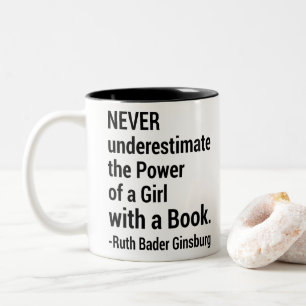Notorieuze RBG Gift, Ruth Bader Ginsburg Quote Tweekleurige Koffiemok