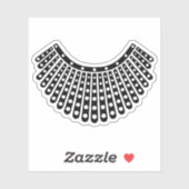 Notorieuze RBG, Ruth Bader Ginsburg, RBG Collar Sticker (Vel)