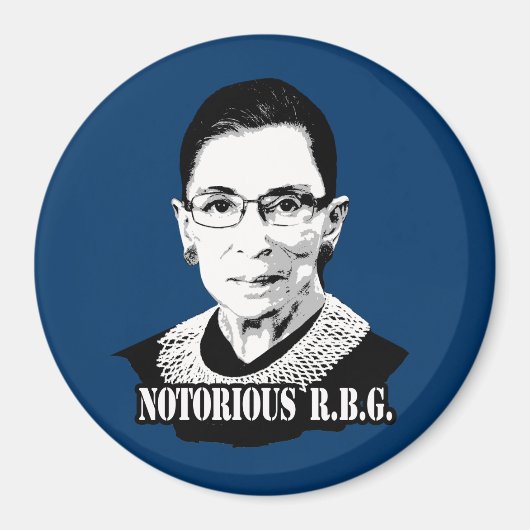 Notorious R.B.G. - Ruth Bader Ginsburg Magneet (Voorkant)