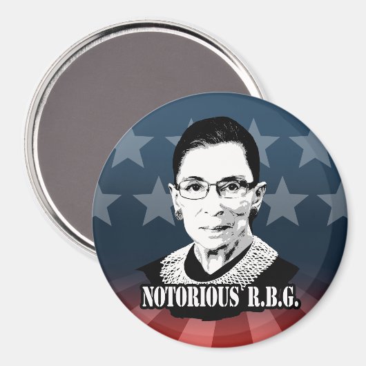 Notorious R.B.G. - Ruth Bader Ginsburg Magneet (Voorkant / Achterkant)