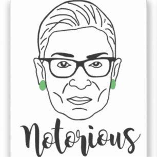 Notorious RBG Mok - Ruth Bader Ginsburg Sticker