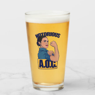 Notorous AOC alexandria ocasio cortez retro rosie Glas