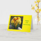 **NOTRE 10e ANNIVERSAIRE MARIAGE** Carte (Fleur jaune)