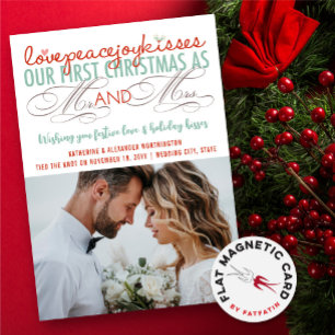 Notre 1er Noël En Tant Que Carte Magnétique Photo 