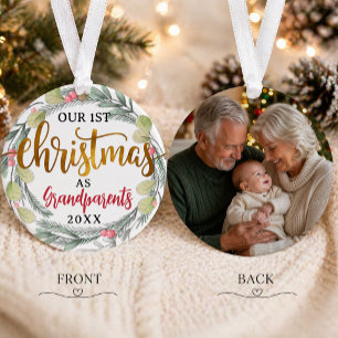 Notre 1er Noël en tant que Grands-Parents Ornement