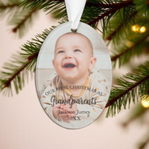 Notre 1er Noël en tant que grands-parents Photo de