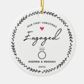 Notre 1er ornement en céramique engagé de Noël (Devant)