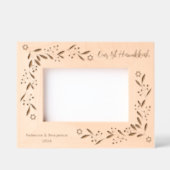 Notre 1ère Hanoukka - Cadres gravés personnalisés (Recto)