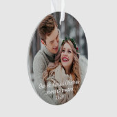 Notre 1ère Noël Marié Photo Mariage moderne (devant)