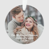 Notre 1ère Noël Marié Photo Mariage moderne (devant)