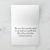 NOTRE **50e ANNIVERSAIRE "UN RÊVE VIENT VRAI Carte (Intérieur)