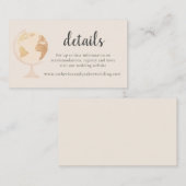 Notre Adventure World Globe Carte Voyage Mariage o (Devant / Derrière)