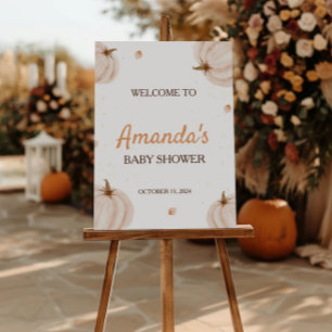Notre Affiche de bienvenue de Baby shower d'automn