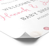 Notre Affiche de bienvenue de Baby shower Little P (Coin)