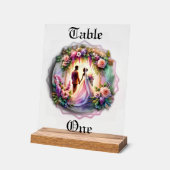 Notre Amour atteint le numéro de table de mariage  (Angle)
