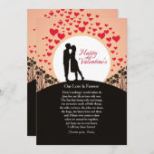 Notre amour est éternel Carte de la Saint-Valentin (Devant / Derrière)