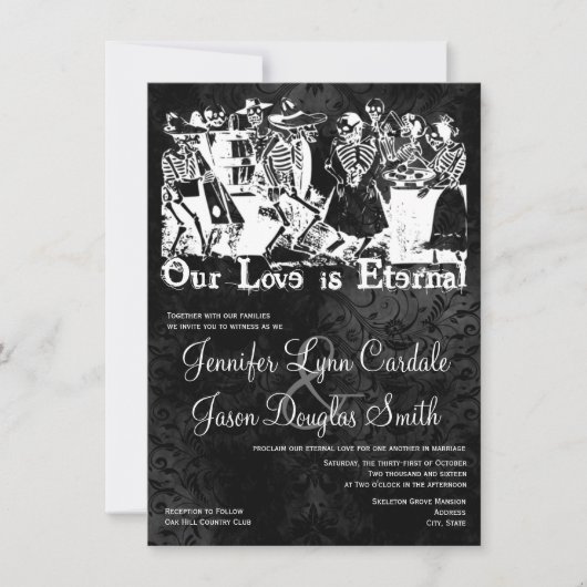 Notre amour est l'éternelle invitation au mariage  (Devant)