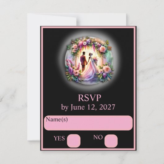 Notre amour est plus brillant que la Lune RSVP (Devant)