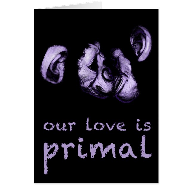 notre amour est primal : baiser les chimpanzés (Devant)